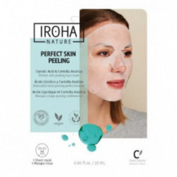 IROHA Tissue Face Mask With Glycolic Acid & Centella Sejas maska ar glikolskābi un aziātisko centeli. 23ml