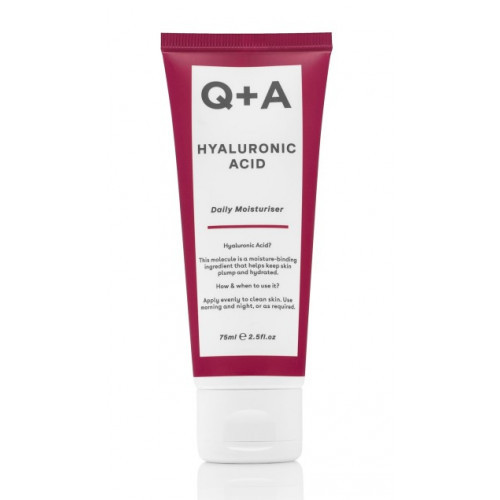 Q+A Hyaluronic Acid Daily Moisturiser Intensīvi mitrinošs sejas krēms 75ml