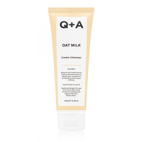 Q+A Oat Milk Cream Cleanser Krēmīgs sejas mazgāšanas līdzeklis 125ml