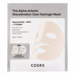 COSRX The Alpha-Arbutin Discoloration Care Hydrogel Mask Gēla sejas maska 34g