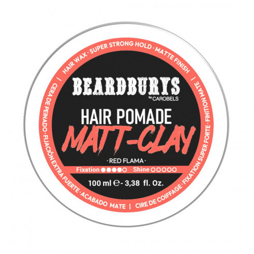 Beardburys Matt Clay Hair Pomade Noturīgs, matēts matu māls 100ml