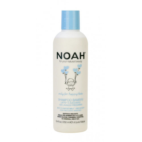 Noah Kids Shampoo Milk & Sugar for Frequent Washing Bērnu šampūns biežai mazgāšanai 250ml