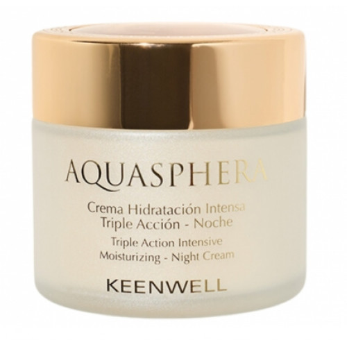 Keenwell Aquasphera Crema Hidratacion Intensa Nocha Trīskāršas iedarbības intensīvi mitrinošs nakts krēms 80ml