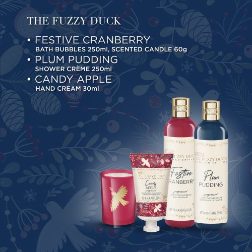 Baylis & Harding The Fuzzy Duck Winter Wonderland Luxury Candle Gift Set Svinīgs ķermeņa kopšanas komplekts