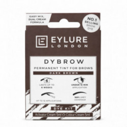 Eylure Dybrow Permanent Tint For Brows Kit Uzacu krāsošanas komplekts Dark Brown