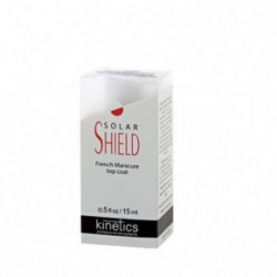Kinetics Solar Shield Fresh Manicure Top Coat Virsējais nagu lakas pārklājums franču manikīram 15 ml