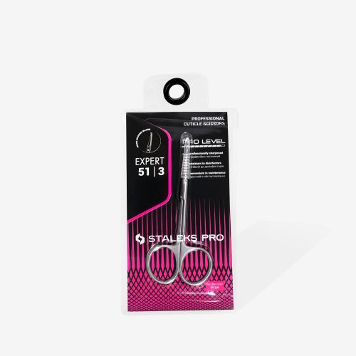 Staleks Expert 51 Cuticle Scissors With Hook Profesionālas kutikulas šķēres ar āķi Type 3