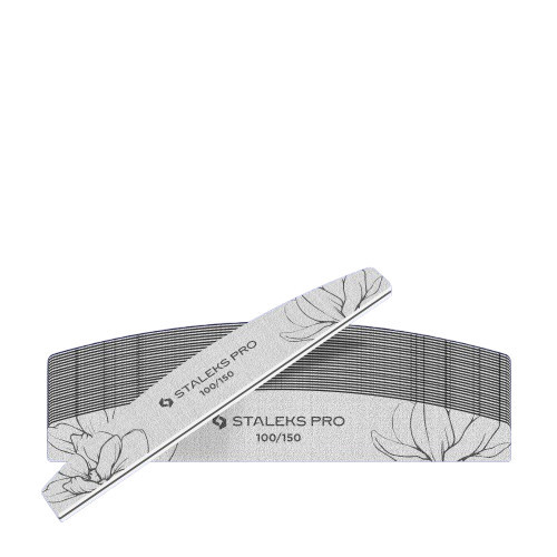 Staleks Expert 40 Crescent Mineral Nail File Minerālā nagu vīle 25gab