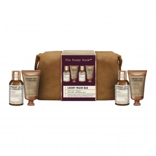 Baylis & Harding The Fuzzy Duck Bergamot, Hemp & Sandalwood Men's Luxury Wash Bag Gift Set Ķermeņa komplekts vīriešiem