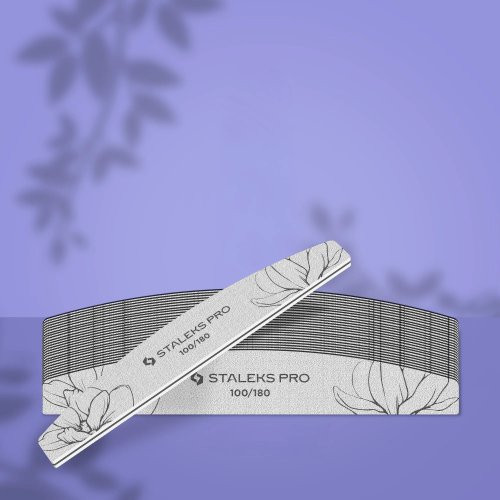 Staleks Expert 40 Crescent Mineral Nail File Minerālā nagu vīle 25gab