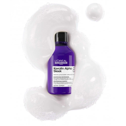 L'Oréal Professionnel Keratin Alpha Sleek Shampoo Izlīdzinošs šampūns 300ml