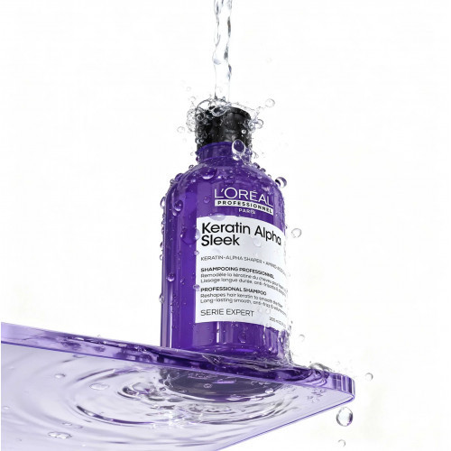 L'Oréal Professionnel Keratin Alpha Sleek Shampoo Izlīdzinošs šampūns 300ml