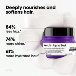L'Oréal Professionnel Keratin Alpha Sleek Hair Mask Izlīdzinoša matu maska 250ml