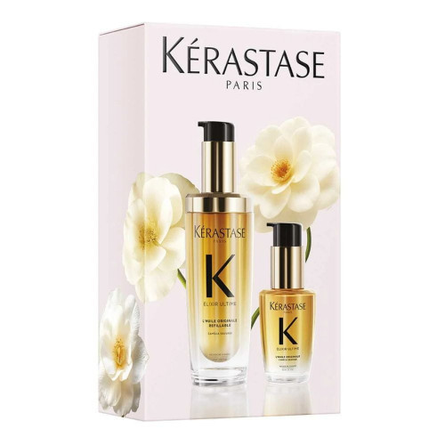 Kérastase Elixir Ultime L'Huile Gift Set Matu spīdumu piešķirošs eļļu komplekts visiem matu tipiem 75ml+30ml