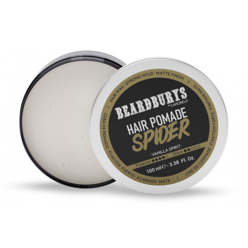 Beardburys Spider Hair Pomade Tekstūru veidojošs matu vasks 100ml
