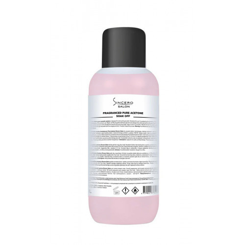 Sincero Salon Fragranced Pure Acetone Soak Off for Gel Nails Acetons ar smaržu 500ml