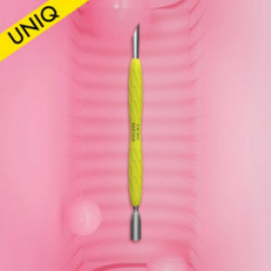 Staleks Uniq 10 Type 2 Manicure Pusher Gummy Manikīra instruments nagu kutikulu kopšanai Yellow