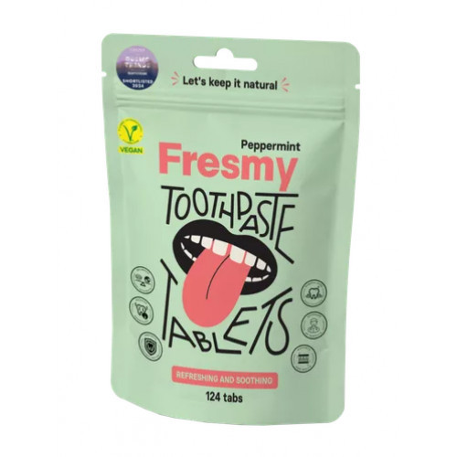 Fresmy Peppermint Toothpaste Tablets Zobu pastas tabletes 30 tabs