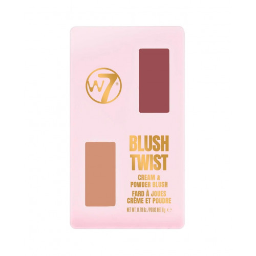 W7 Cosmetics Blush Twist Duo Blusher Vaigu sārtuma duets 8g