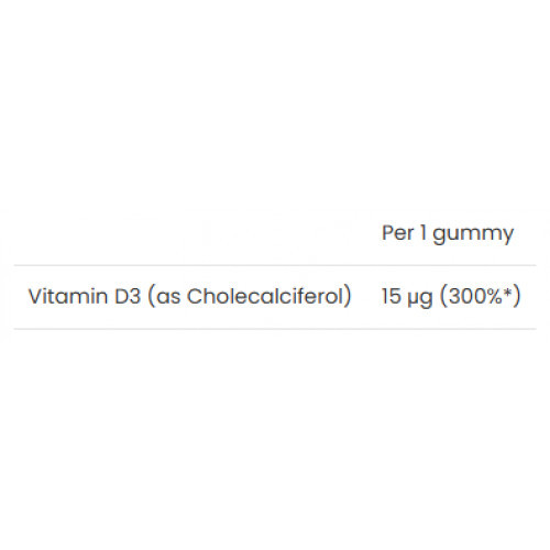 VPLab Nutrition UltraVit Gummies Vitamin D Uztura bagātinātājs 60 Košļājamās tabletes