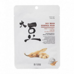 Mitomo Soy Bean Essence Face Mask Lokšņu sejas maska ar sojas pupiņu ekstraktu 26g