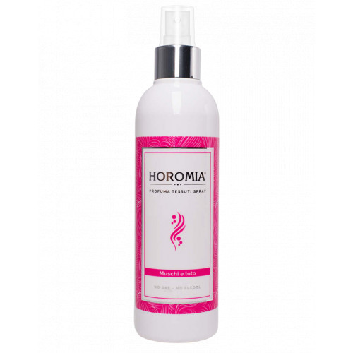 Horomia Muschi e Loto Spray-on Fabric Perfume Audumu aromatizējošs sprejs 250ml