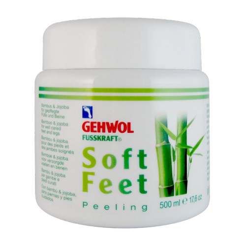 Gehwol Fusskraft Soft Feet Peeling Bambusa un žožobas pīlings pēdu un kāju ādas kopšanai 125ml