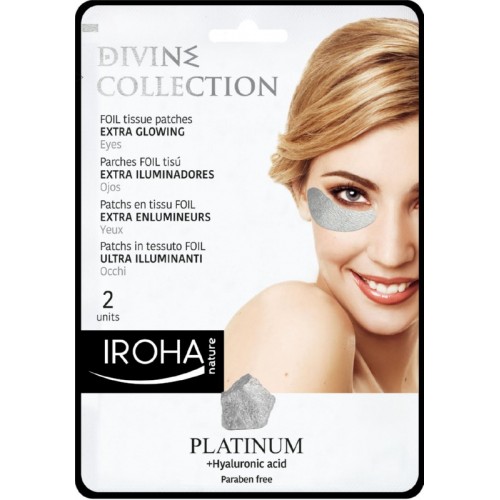 IROHA Divine Collection Foil Tissue Patches Extra Glowing Maska Acu Zonai 2vnt