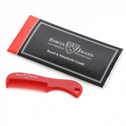 Edwin Jagger Beard & Moustache Comb Bārdas un ūsu ķemme Black