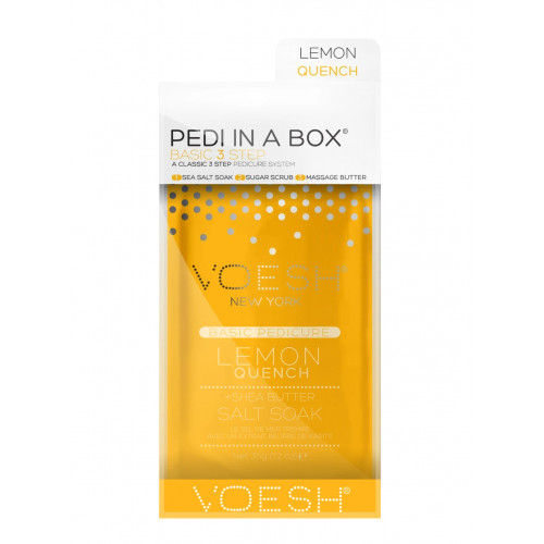 VOESH Basic Pedi In A Box 3in1 Lemon Quench Pēdu ārstēšana Set