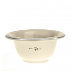 Edwin Jagger Porcelain Shaving Bowl With Chrome Rim Porcelāna skūšanās trauks ar hromētu apmali 1gab.