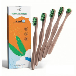 Moti Co. Bamboo Toothbrush Kit Bambusa mutes dobuma kopšanas komplekts Set
