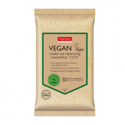 Purederm Vegan Make-Up Towelettes CICA Kosmētikas notīrīšanas salvetes, veganu 30gab.
