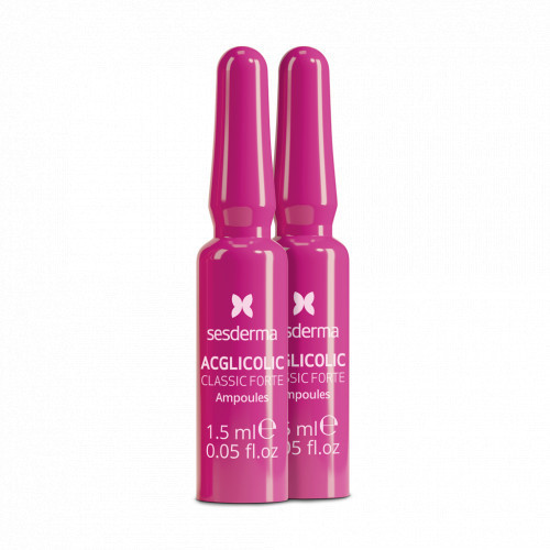 Sesderma Acglicolic Classic Forte Anti-Aging Ampoules Pretnovecošanas serums ampulās 10x1.5ml