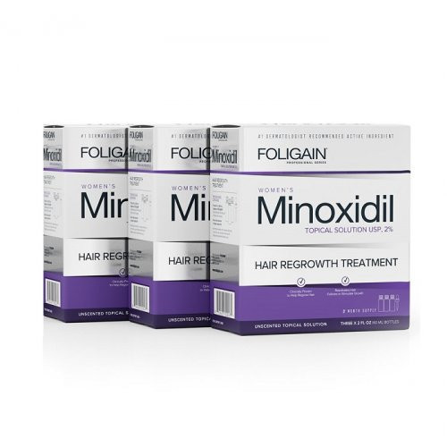 Foligain Minoxidil 2% Hair Regrowth Treatment For Women Matu augšanas stimulators sievietēm 3 Mēnešiem