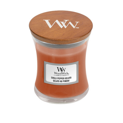 WoodWick Chilli pepper gelato Svece Heartwick