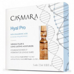 Casmara Hyal Pro Wrinkle Filler And Long-Lasting Moisturizer Sejas ādu nostiprinošas ampulas 5vnt. x 2.5ml