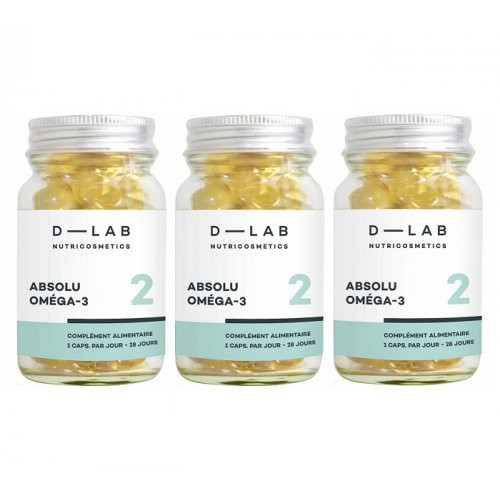 D-LAB Nutricosmetics Absolu Oméga-3 Uztura bagātinātājs 1 Mēnesim