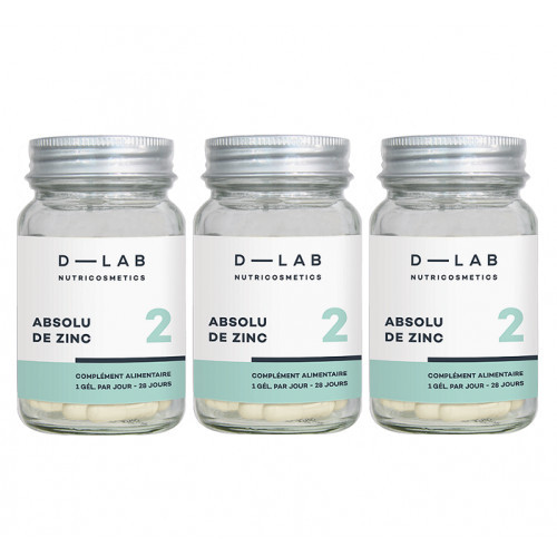 D-LAB Nutricosmetics Absolu de Zinc Uztura bagātinātājs cinks 1 Mēnesim