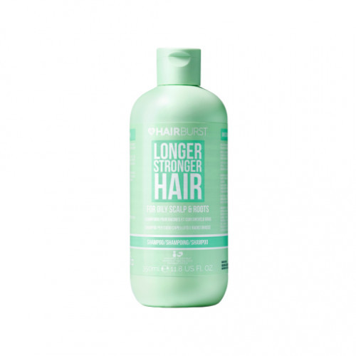 Hairburst Longer Stronger Hair Shampoo Šampūns taukainais galvas ādai un matu saknēm 350ml