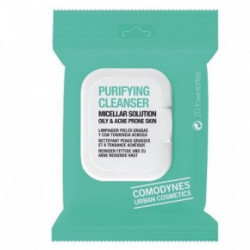 Comodynes Purifying Cleanser Micellar Solution Oily & Acne Prone Skin Attīrošās salvetes ar micelāro ūdeni taukainai un aknes skartai ādai 1gab
