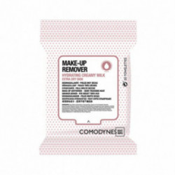 Comodynes Make-Up Remover With Creamy Milk Extra Dry Skin Salvetes dekoratīvās kosmētikas noņemšanai 20gab.