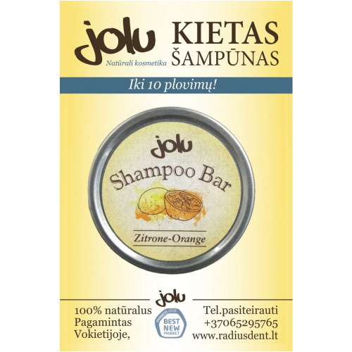 Jolu Citronu-apelsīnu cietais šampūns normāliem matiem 50g