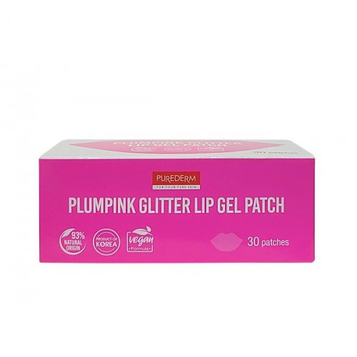 Purederm Plumping Glitter Lip Gel Patch Gela maska lūpām 30gab.