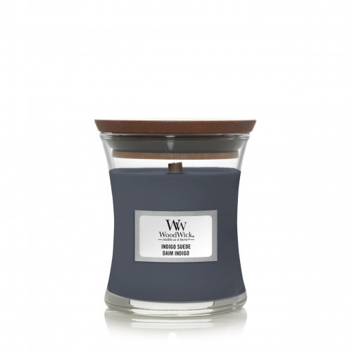WoodWick Indigo Suede Svece Heartwick