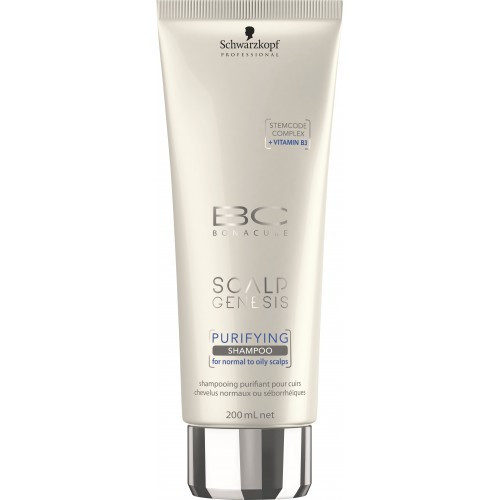 Schwarzkopf Professional BC Scalp Genesis Purifying Shampoo Dziļi attīrošs šampūn normāliem līdz taukainiem matiem 200ml