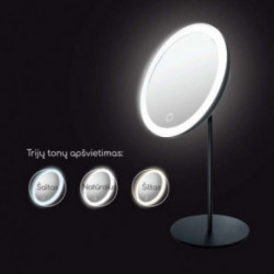 Be OSOM LED Table Mirror Spogulis uz kājas ar LED apgaismojumu Champagne