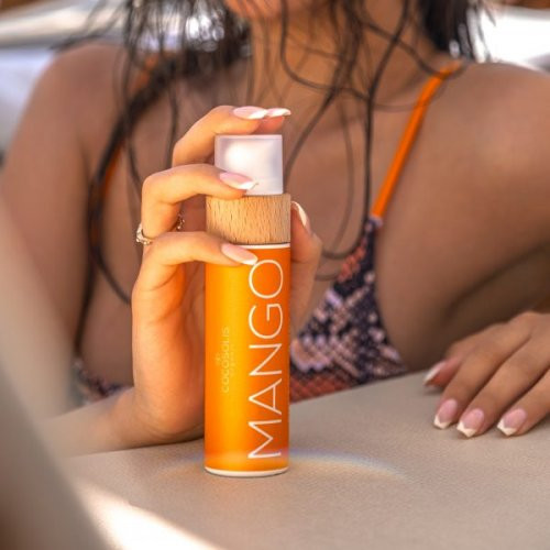 Cocosolis MANGO Organic Suntan & Body Oil Dabīgā sauļošanās un ķermeņa eļļa 110ml
