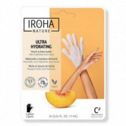 IROHA Regenerating Peach Hand & Nail Gloves Barojoša maska rokām ar persiku 1gab.