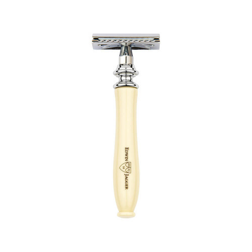 Edwin Jagger Chatsworth Imitation Ivory DE Safety Razor Dubultā asmens skuveklis IVCSR 1gab.